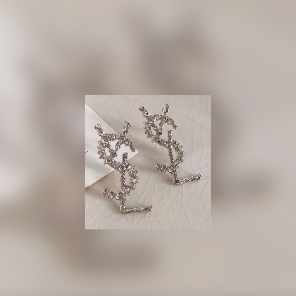 Elegant Silver Branch Earrings